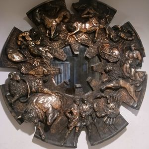 Vintage Finesse Brutalist Zodiac Mirror